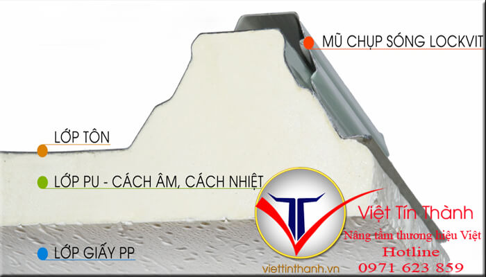 Tôn cách nhiệt chống nóng Pu 3 lớp